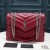 Torba-łańcuch Yves Saint Laurent Medium Loulou ze skóry Y Matelasse Czerwony/srebrny