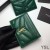 Etui na wizytówki z Monogramem Yves Saint Laurent Z Naturalnej Owczej skóry Zielony/Złoty kolor
