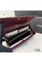 Yves Saint Laurent Mare Cassandra Portofel Bifold În Încrețite Matelasse Piele Visiniu