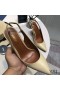 Yves Saint Laurent Opyum Slingback Pompe de Brevete din Piele cu Toc Aur Bej