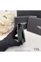 Yves Saint Laurent Mici Cassandra Portofel Bifold În Încrețite Matelasse Din Piele Verde