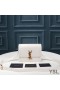 Yves Saint Laurent Mici Solferino Ghiozdan Din Piele Box Alb/Aur