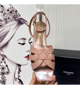 Yves Saint Laurent Tribut Plat Sandale Din Piele Roz