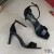Yves Saint Laurent Amber Sandale Din Piele Lăcuită Negru