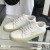 Yves Saint Laurent Curtea Adidași Clasic Din Piele Brodate cu Aur Logo-ul Alb