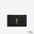 Yves Saint Laurent Fragments Zipped Bifold Wallet In Grained Matelasse Leather Black/Gold