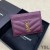 Yves Saint Laurent Monograma Card De Cazul În Granulat Matelasse Din Piele Mov/Auriu