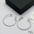 Yves Saint Laurent Opyum Hoop Cercei Din Metal Argint