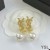 Yves Saint Laurent Opyum Pearl Cercei Din Metal Și Cristal De Aur