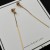 Yves Saint Laurent Opyum Threader Cercei Din Metal De Aur