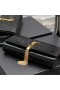 Yves Saint Laurent Kate Spojka s Strapec V Krokodíla Plastický Kožené Black/Gold