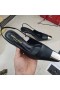 Yves Saint Laurent Vesper Slingback Čerpadlá Kožené Čierne
