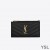 Yves Saint Laurent Fragmenty Zazipovaný Karty V Prípade Zrnitá Matelasse Kožené Black/Gold