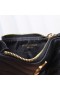 Yves Saint Laurent 조각 압축 카드의 경우 세분화된 미니바 Leather Black/Gold