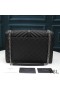 Yves Saint Laurent 큰 봉투 체인 가방이 혼합된 가죽 미니바 Black/Silver