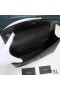 Yves Saint Laurent 큰 봉투 체인 부대에서 텍스쳐드 미니바 Leather Black/Silver