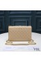 Yves Saint Laurent 작은 봉쇄 가방에는 혼합된 가죽 미니바 살구/골드