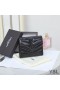 Yves Saint Laurent 작은 모노그램 삼중 지갑에 남기고 미니바 Leather Black
