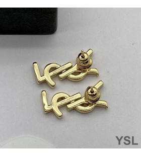 Yves Saint Laurent Opyum 귀걸이에서 금속과 결정