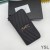Yves Saint Laurent 큰 모노그램을 지퍼 지갑에서 세분화된 미니바 Leather Black/Silver
