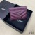 Yves Saint Laurent 카드 케이스 모노그램에서는 세분화된 가죽 미니바 Purple/Silver