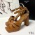 Yves Saint Laurent 공 PlatformSandals 에서 부드러운 갈색 가죽