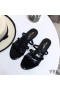 Sandale Yves Saint Laurent Cassandra Od Lakirane Crne Boje
