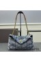 Dolje torba Yves Saint Laurent Medium Loulou od Денима Plave/zlatne boje