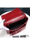 Yves Saint Laurent Medium Niki Chain Bag In Crinkled And Quilted Leather Red/Silver