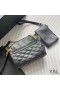Torba Yves Saint Laurent Mini Nolita Iz crne стеганой ovčje kože s dijamantima