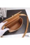 Yves Saint Laurent Small Kaia Satchel In Smooth Vintage Leather Brown/Gold