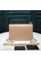 Yves Saint Laurent Medium Sunset Kedja Bag I Läder Aprikos/Guld