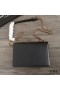 Yves Saint Laurent Medium Sunset Chain Bag In Leather Black/Gold