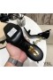 Yves Saint Laurent Opyum Sandaler I Mocka Med Guld Heel Black