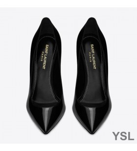 Yves Saint Laurent Opyum Pumpar, lacklÃ¤der med RÃ¶d HÃ¤l Svart