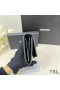 Yves Saint Laurent Büyük Cassandra Deconstruct Bifold Cüzdan Timsah Kabartmalı Deri Siyah