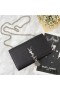 Yves Saint Laurent Orta Kate Püsküllü Zincirli Çanta Taneli Deri Siyah / Gümüş