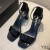 Rugan Siyah Yves Saint Laurent Loulou 70 Sandalet