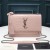 Yves Saint Laurent Orta Gün Batımı Zincir Çanta Timsah Kabartmalı Deri Pembe / Gümüş
