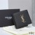 Yves Saint Laurent Monogram Doğu/Batı Cüzdan Taneli Deri Siyah / Altın