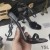 Siyah Topuklu Timsah Derisinden Yves Saint Laurent Afyon Sandalet Siyah