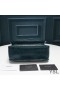 Yves Saint Laurent Baby Niki Bolsa De La Cadena En La Arrugado Y Acolchado De Cuero Verde/Plata