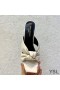 Yves Saint Laurent Bianca De Tacón De Diapositivas En Cuero Liso Blanco