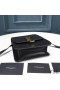 Yves Saint Laurent Kaia Norte/Sur De La Cartera En La Verdura De Curtido De Cuero Negro/Oro