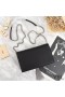 Yves Saint Laurent Kate Cadena de Cartera con Borla De Cuero Negro/Plata