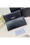 Yves Saint Laurent Gran Cassandra Deconstruir Plegables Cartera De Cocodrilo En Relieve De Cuero Negro