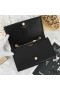 Yves Saint Laurent Medio Kate Bolsa De La Cadena En Cuero Negro/Oro