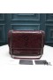 Yves Saint Laurent Medio Niki Bolsa De La Cadena En La Arrugado Y Acolchado De Cuero Color Plata