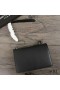 Yves Saint Laurent Medio De La Puesta De Sol En Cadena De La Bolsa En Cuero Negro/Plata