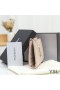 Yves Saint Laurent Monograma Con Cremallera Plegable Caja De La Tarjeta En Grano Matelasse De Cuero De Color Rosa/Oro
